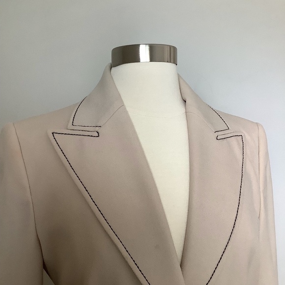 Les Copains Cream One Button Blazer Jacket NWOT - Picture 4 of 16